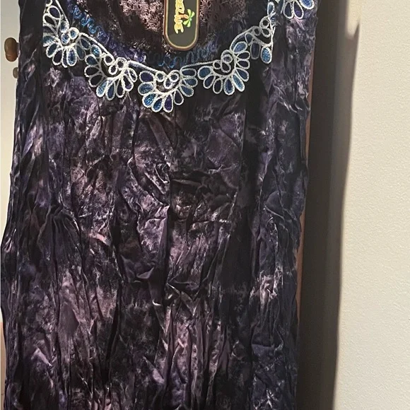 Shoreline Purple and Blue Midi Dress - Picture 2 of 3